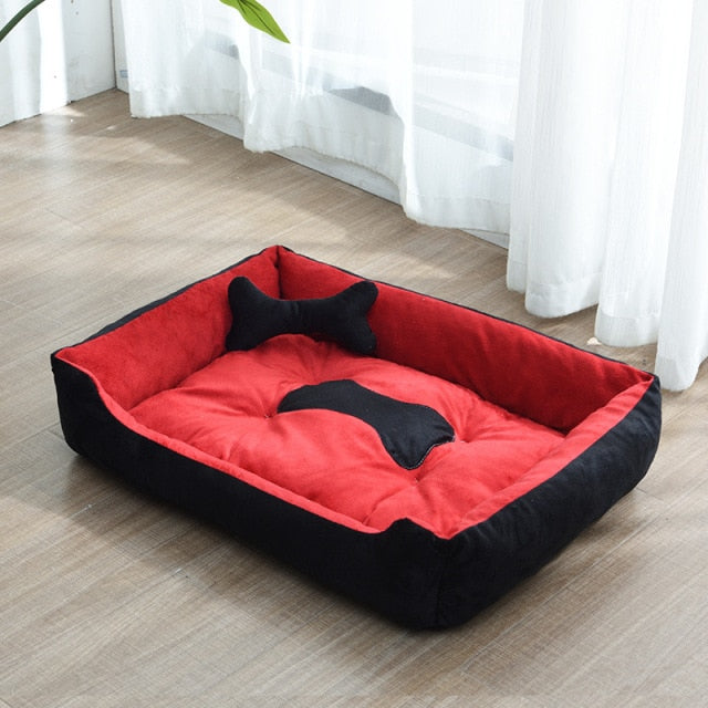 Bone Print Dog Bed