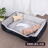 Bone Print Dog Bed