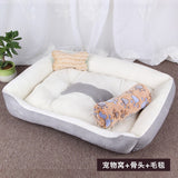 Bone Print Dog Bed