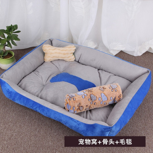 Bone Print Dog Bed